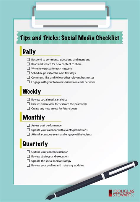 Tips and Tricks: Social Media Checklist [Infographic] | retailconnection