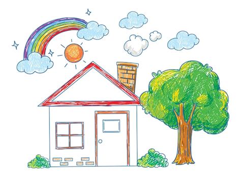 Haus kinderzeichnung Bilder - Kostenloser Download auf Freepik