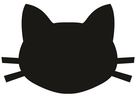 Katzenkopf Silhouette Zum Ausdrucken: Cat Face Silhouette At Getdrawings | eymen ausdrucken