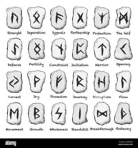 Viking runes runic celtic Stock Vector Images - Alamy