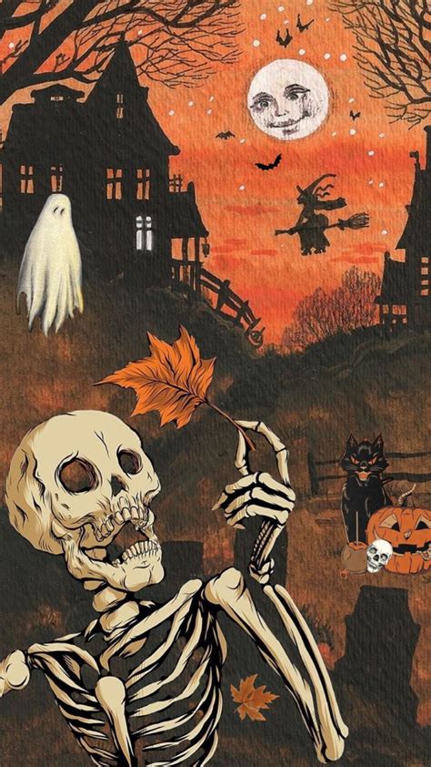 Check out AllyTeddy2001's Shuffles | Halloween wallpaper iphone, Vintage halloween art ...
