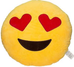 versatile bazaar Smiley Imogie Soft Furry Pillow - 15 inch - Smiley ...