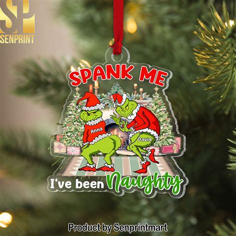 The Grinch, Spank Me, I've Been Naughty Personalized Ornament ...