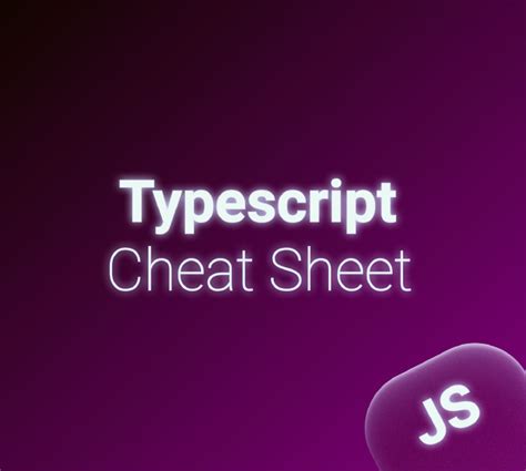 TypeScript and JavaScript Cheat Sheet 的图像结果