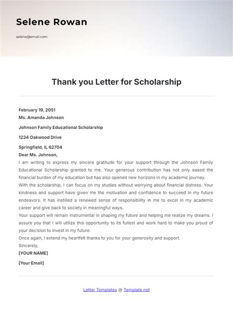 Free Thank You Letter Templates, Editable and Printable