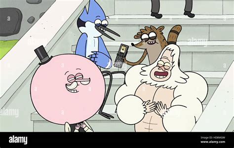 REGULAR SHOW, (top row, from left): Mordecai, Rigby, (bottom): Pops ...