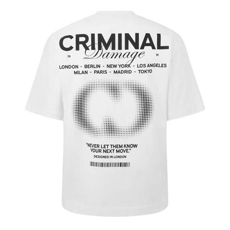 Criminal Damage | CD Next Move T Shirt Adults | Regular Fit T-Shirts ...