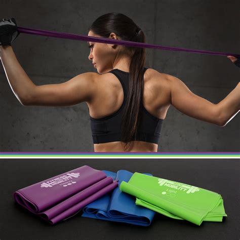 Set of 3 Resistance Bands | Ideal For stretching mobility and ...