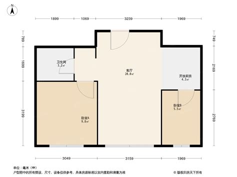 重庆鲁能泰山7号大平层二期七/八街区洋房F2户型户型图_首付金额_4室2厅2卫_162.0平米 - 吉屋网