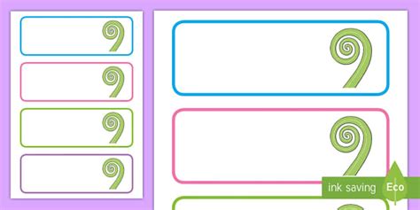 Koru-Themed Drawer Labels (teacher made) - Twinkl