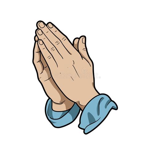 Christian Clip Art Praying Hands. Stock Photo - Illustration of sleeves ...