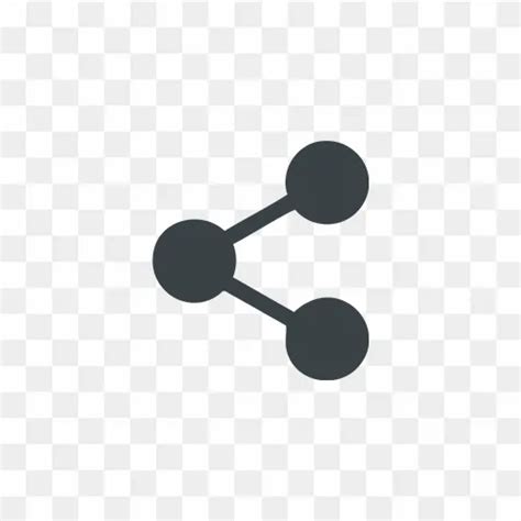 Flat Round Share Icon PNG for Social Media