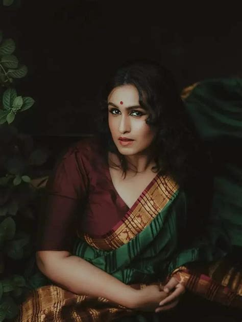 Kavitha Nair captivates in a Kanchipuram saree | Times of India