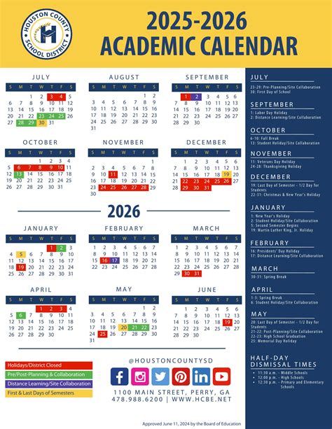 Houston HCSD County GA Schools Calendar 25-26 [PDF] - EduCounty