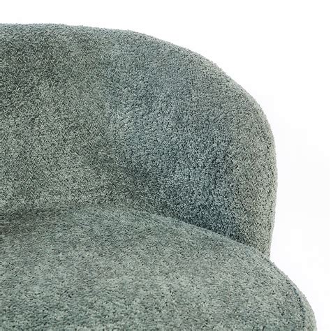 Buy Velour Crest Chenille Wooden Armchair - Green Online