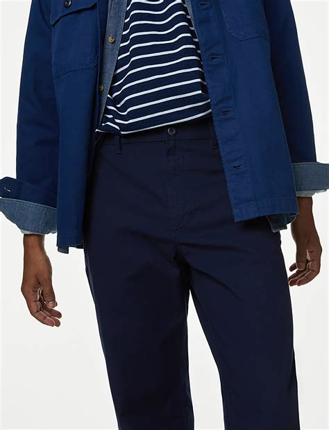 Buy Regular Fit Ripstop Textured Stretch Chinos at Marks & Spencer