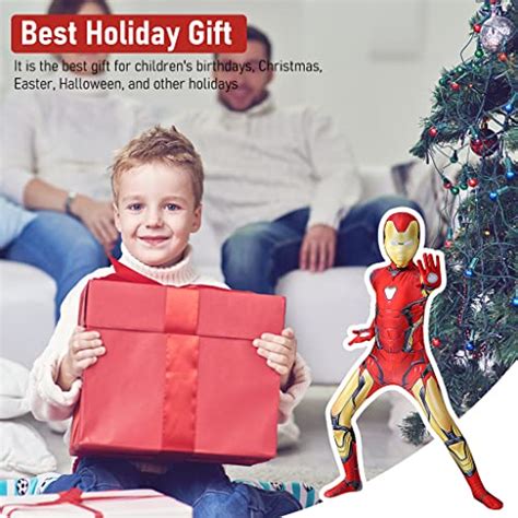 Buy GUSTAVE® Iron Man Costume for Kids, 3D Digital Prints Iron Man Suit ...
