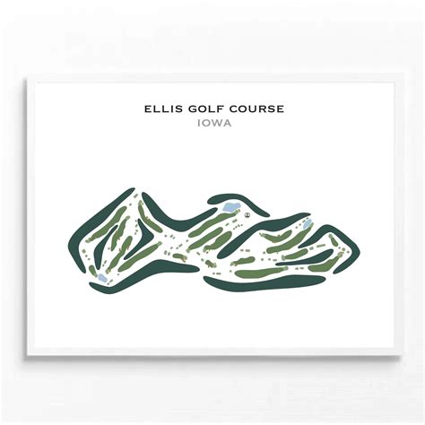 Buy the best printed golf course Ellis Golf Course, Iowa