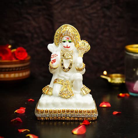 Buy Ekhasa Aura Series: Marble Dust Hanuman Ji Murti - 5 inch – ekhasa