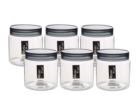 Buy Aarushi Transparent Airtight Grain Storage Plastic Containers (Set ...