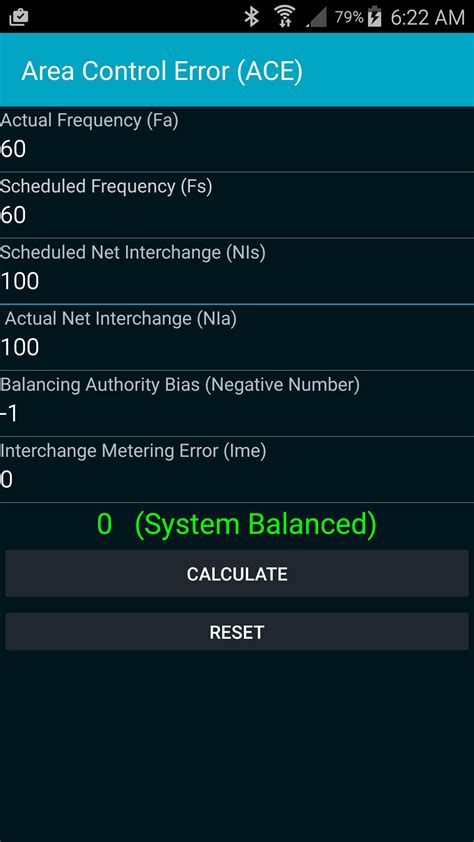 Image result for Area Control Error Equation