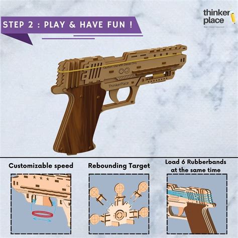 ThinkerPlace Blaster Gun Educational DIY Toy: Perfect for Ages 8+ Years ...