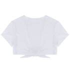 Sexy Women School Girl Crop Top Open Front Shirt Top India | Ubuy