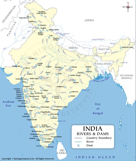 Map Of India Rivers