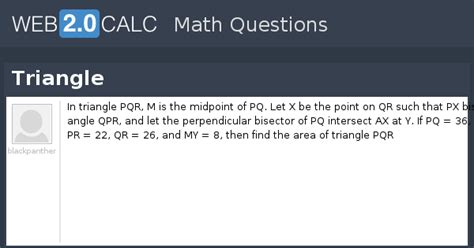 View question - Triangle