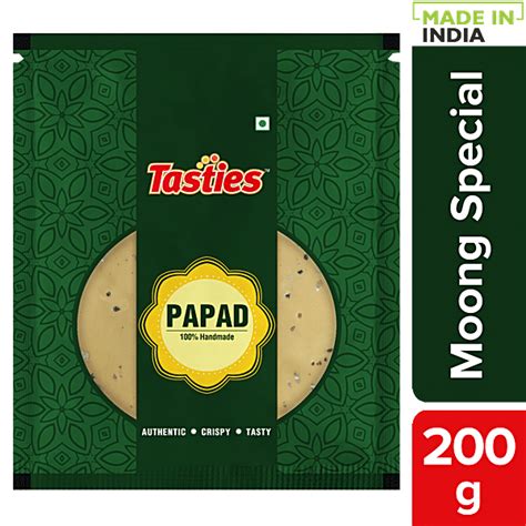 Buy Tasties Handmade Papad - Moong Special Online at Best Price of Rs ...