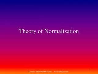 Image result for Normalization Process Theory