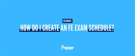 Image result for Fe Exam Study Schedule