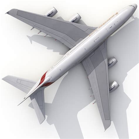 3D Airbus A380 900 Emirates Rigged | 3D Molier International