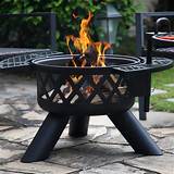 BALI OUTDOORS Fire Pits Outdoor Wood Burning, Wood Fire Pit with ...