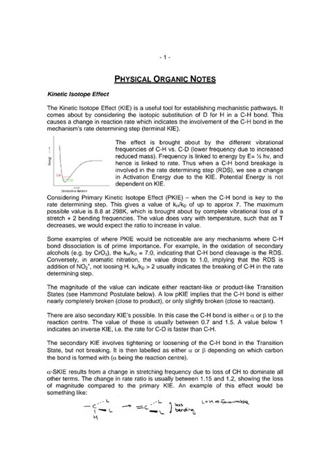 Physical Organic Chemistry Notes for 9p Class - Studocu