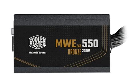 Cooler Master MWE 550 V3 80+ Bronze ATX 3.1 PSU - Microcenter India