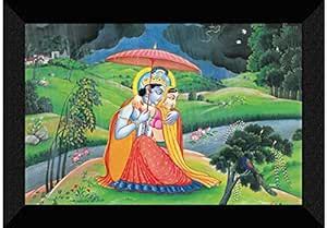 SAF Radha Krishna Wall Décor Premium Framed Paintings for Home Decor OL ...