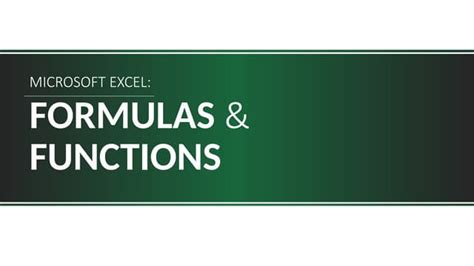 Image result for Excel Course Formulas