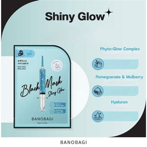 Black Mask Shiny Glow BANOBAGI - mythaibeautyfr.com