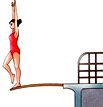 在如图所示的跳水比赛中，关于运动员利用跳板起跳过程总涉及到的物理知识，下列说法中不正确的是( ) A．运动员能被弹起说明力可以改变物体的运动 ...