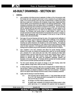AS-BUILT DRAWINGS SECTION 501 - Jeacom - Fill and Sign Printable ...