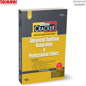 Taxmann's CRACKER for Advanced Auditing Assurance & Professional Ethics ...