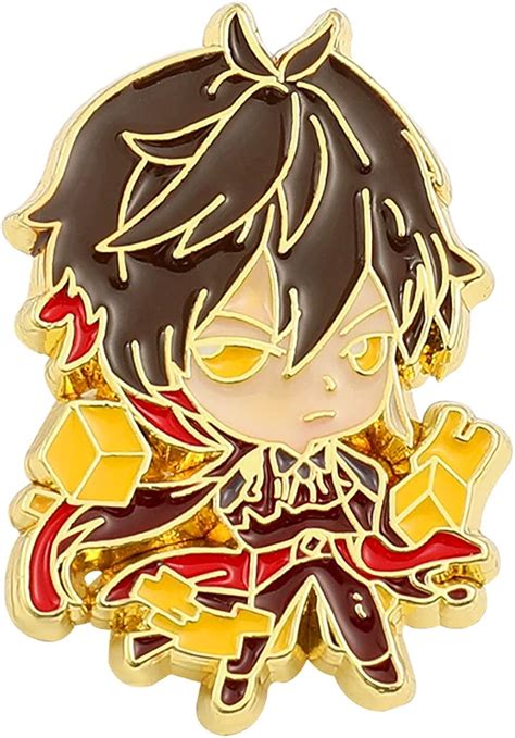 Buy Genshin Impact Cartoon Enamel Pins, Anime Figure Small Brooch ...