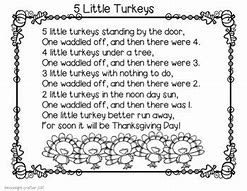 5 little turkeys lyrics