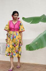 Cotton Dress : Banjaaran Dress In Yellow – Ek Dori