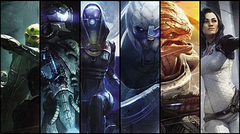 Download Mass Effect Characters Assemble Wallpaper | Wallpapers.com