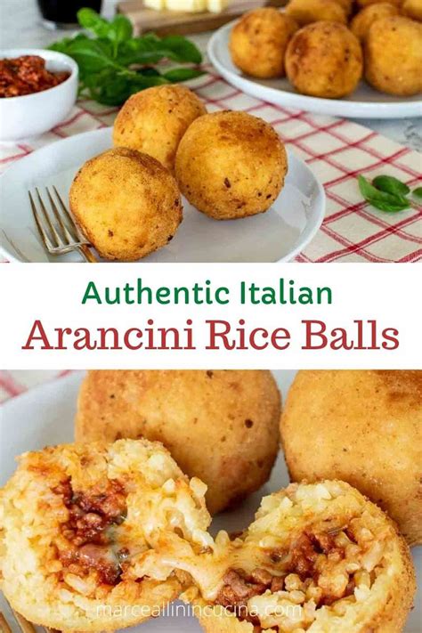 Italian Rice Balls aka Arancini are golden, fried balls filled with ...