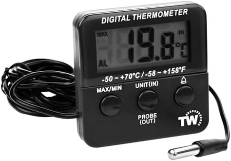 Digital Fridge Thermometer with Alarm and Max Min Temperature Feature ...