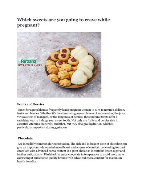 PPT - Which sweets are you going to crave while pregnant PowerPoint ...