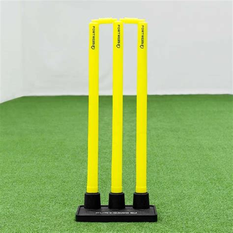 FORTRESS Rubber Base Cricket Stumps (Flexi Stumps) | Net World Sports